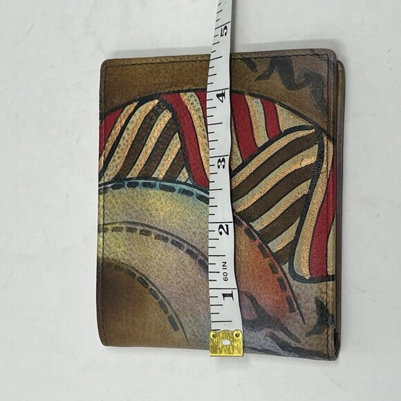 Anuschka wallet hand-painted brown EUC - Picture 5 of 6